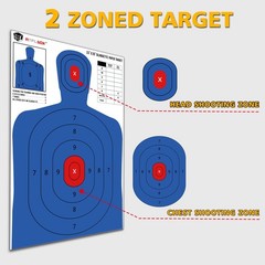 Atflbox 5-Color Silhouette Paper Target for The Range, 23X35 inch High Colors