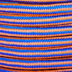 1/2″ 100/150FT 12 Strand Braided Rope Tensile Strength 8000 Pounds Blue&Orange