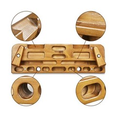 Yes4All Wooden Hang Board/Climbing Board for Doorway – Hand Strengthener Equi…