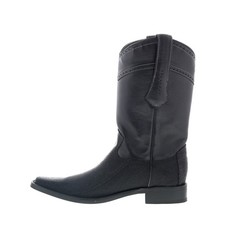 Los Altos Stingray Rowstone Square Toe Mens Black Wide Cowboy Western Boots