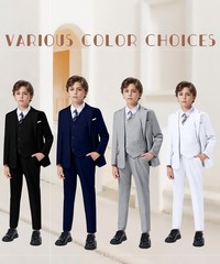 Addneo Boys Suits Slim Fit Size 16 Formal Suit For Kids Toddler Tuxedos