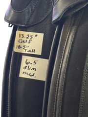 Dover Madison Tall Riding Field Boots 6.5 Slim Med. (calf 13.25”/height 18.5”)