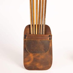 Pocket Quiver – Oil Tan Leather – Archery Back Pocket – Shatterproof Archery