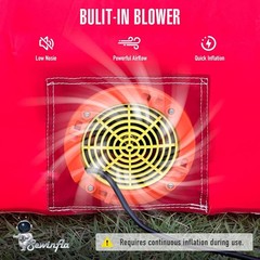 6.5×6.5×9FT Inflatable Football Target Game Built-in Blower for Indoor Outdoor