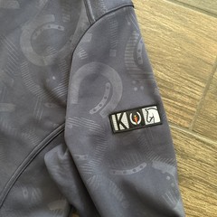 Kerrits Jacket Womens Medium Blue Hooded ull Zip Riding Equestrian Fleece Lined