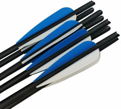 12/24/3648pcs 20″ Hunting Crossbow Bolts Carbon Arrows Half Moon Nock OD 8.8mm