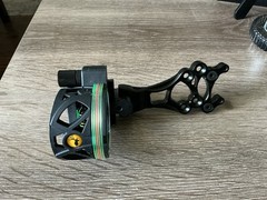 Trophy Ridge Compound Bow Sights And Arrow Quiver.