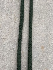 2.25” Large Diameter Cotton Rope Drab Green Soft But Strong About 80’ Slight Use