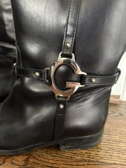 Gucci Black Leather Tall Riding Boots Equestrian Style Women’s US 7.5 MPN 246703