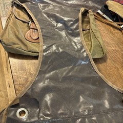 Western Outfitters Green Plastic Canvas Saddle Bag Horse Tack Water Resistant