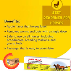 10 Pack In Box Paste Horse Dewormer Apple Flavor wormer EXP 1/2028