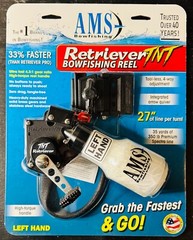 AMS Retriever TNT Tournament Bowfishing Reel Left Hand New