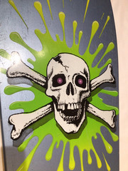Vintage 1985 BRAND X SKATE DECK Original DedHed Skull Skateboard nos new og RARE
