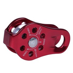 20kN Fixed Micro Pulley for Rock Climbing, Rappelling, Zipline 1/2 or 13mm Rope