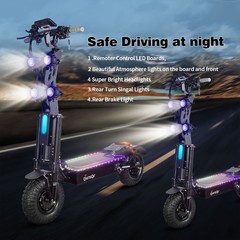 Foldable Dual Motor 14″ 10000W 50A Strong Power Electric Scooter Fast Speed Necg