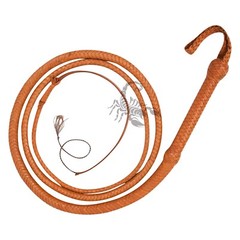 Handmade Bull Whip 04 Feet 16 Strands Real Cowhide Leather Rope Core Bullwhip