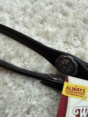 Weaver Back In Black Split Reins 5/8”x8’ New