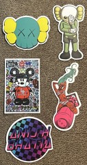 Lot Of 5 Different Skateboarding/Guitar/Etc. Stickers NOS