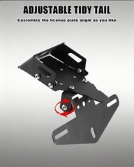 Adjustable Fender Eliminator Tidy Tail License Plate Frame Holder Compatible