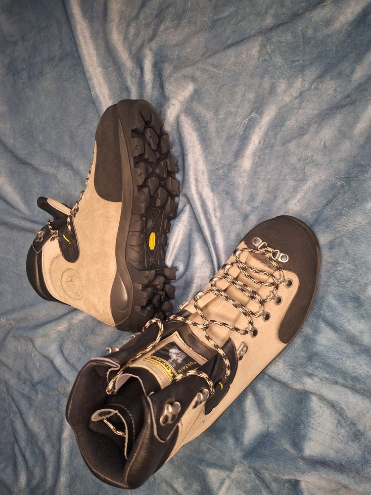 LaSportiva Makalu Mountaineering Boots Mens US 12.5 Vibram Made in Italy Leather