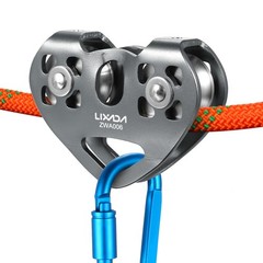 Lixada Aluminum Magnesium Alloy Climbing Pulley 30kN 13mm Rope for High-Altitude