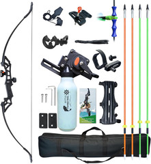 Recurve Bow Fishing Combo Kit Archery and Arrow Set for Adults Beginner with 40