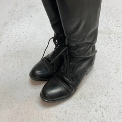 Ariat Heritage Contour Riding Tall Boots Womens 8.5 Black Leather Equestrian