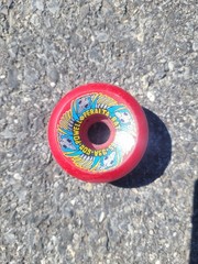 Vintage 80s NOS Powell Peralta Red Rat Bones Skateboard Wheels 60/93A
