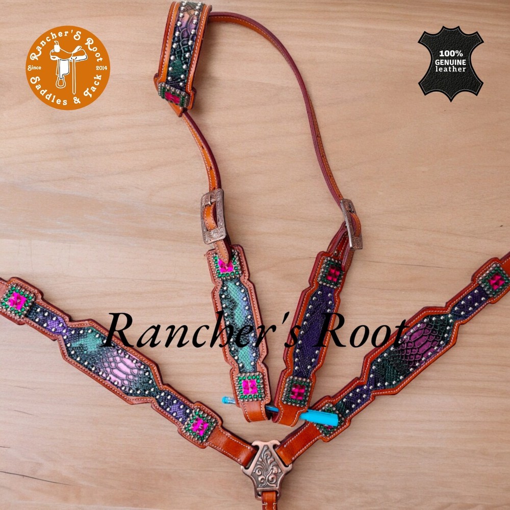 Western Tack Set Horse | Mutli Color Gator Tack Set