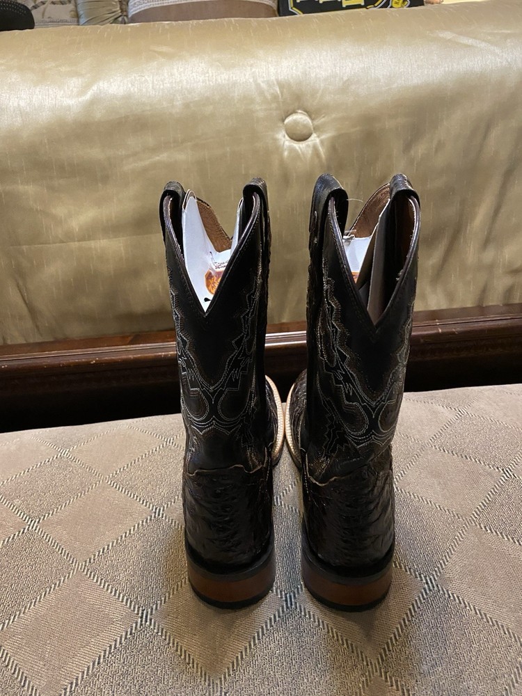 Dan Post DP2802 Men’s Size 9 D Chocolate Caiman Exotic Western Equestrian Boots