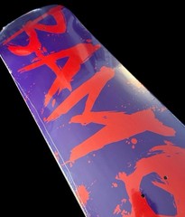 RARE ZERO x BAM III Purple Red Blood Font 8.25 Skateboard Deck Margera CKY NEW