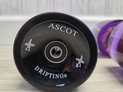 Longboard Cruiser Wheels Lot of 4 Street Surfing 70mm 83A Ascot Drifting Black