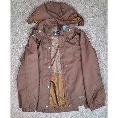EOUS Equestrian Riding Jacket Waterproof Hooded Brown Women’s XL 3-1