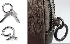 10XMetal Spring O-ring clip Key Chain Trigger Snap Wallet Shoulder Bag Lock Ring