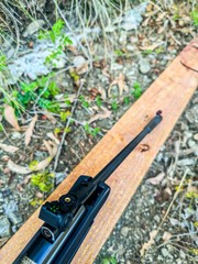 Air Rifle 4.5 / 5.5mm Caliber Hunting Pellet Gun .177 / .22 Safety 500/600 FPS