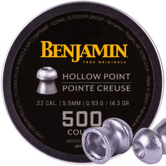 BENJAMIN 500 Count DISCOVERY Hollow Point 5.5mm .22 Caliber Pellets MADE IN USA