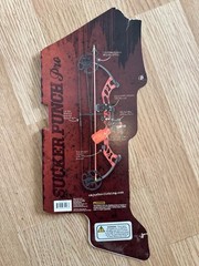 Cajun Sucker Punch Pro Bowfishing Bow RH 20-50lb 31in Red/Black Aluminum