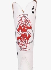 Size 9 Limited Edition Red Stitch Ace of Spades Equestrian Boots