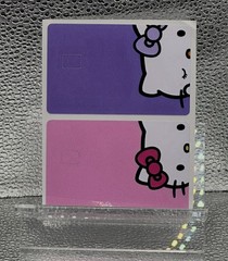 SANRIO HELLO KITTY PINK & PURPLE Credit Debit Bank Card Skin Cover SET LOT 2PCS