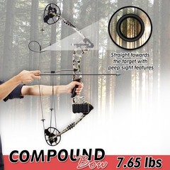 Serenelife Sharp-Eye Compound Bow with Adjustable Draw (320 FPS MAX)
