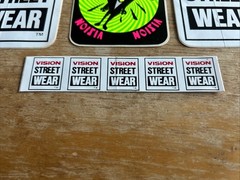 Vintage 1980S Vision Streetwear Skateboard Sticker Lot Of 5