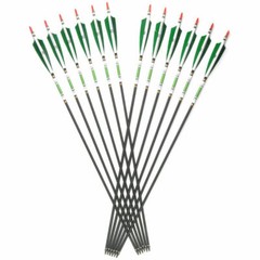 12Pcs 30 Carbon Arrows SP500 7.6mm Turkey Feather Archery F Compound&Recurve Bow