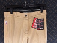 EQUISTAR BREECHES Size 28L LADIES Lt. TAN * Cotton Blend NEW Low Rise
