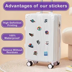 50Pcs Skateboard Vinyl Stickers Waterproof Vinyl Decals for Water Bottles Laptop