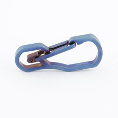 Blue Titanium Keychain: 50kg power, multi-tool for outdoor heroics & mishaps