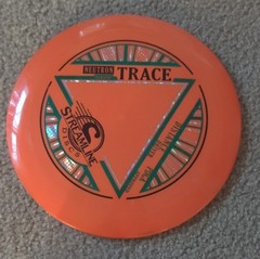 Streamline Neutron Trace Orange Distance Driver Disc Golf Disc 11/5/-1/2