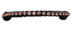 Black Hoof Barrel Racer Beaded Rhinestone Bling Crystal Braided Nose Rope