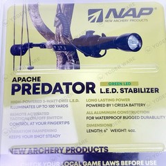 NAP Apache Predator Hog Hunting Stabilizer Green LED Light with Pressure Switch