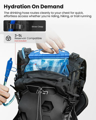 ILM Motorcycle Adventure Backpack Dirt Bike Portable Waterproof Bag for Men Wome