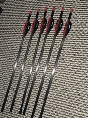 Tenpoint TRX 26 with custom arrows, and broadheads